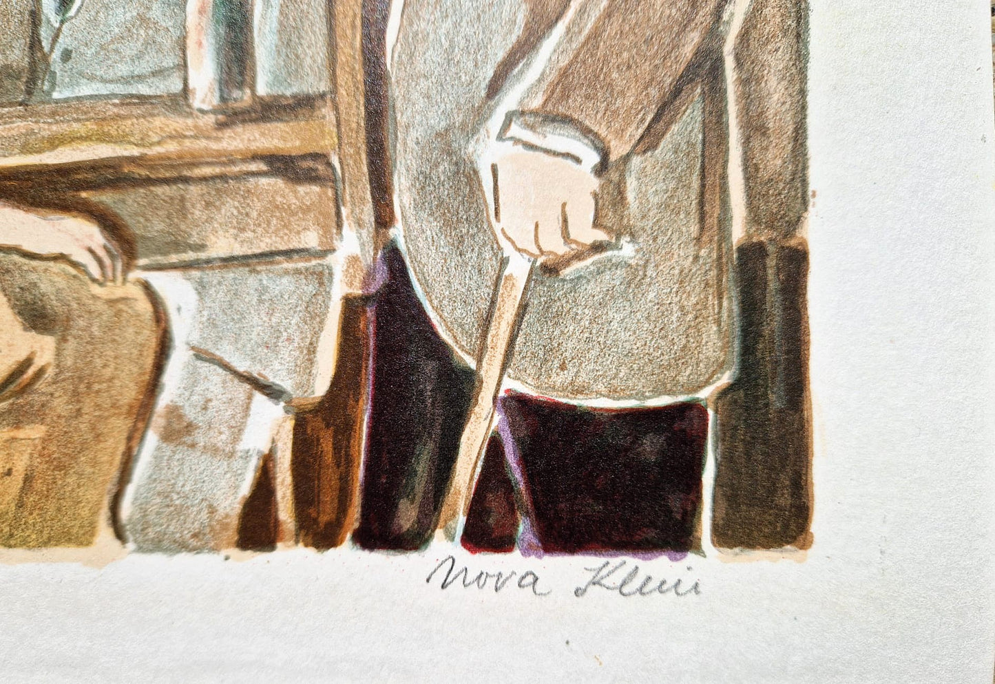 NORA KLEIN – Stretnutie u Miestneho (bez rámu), serigrafia