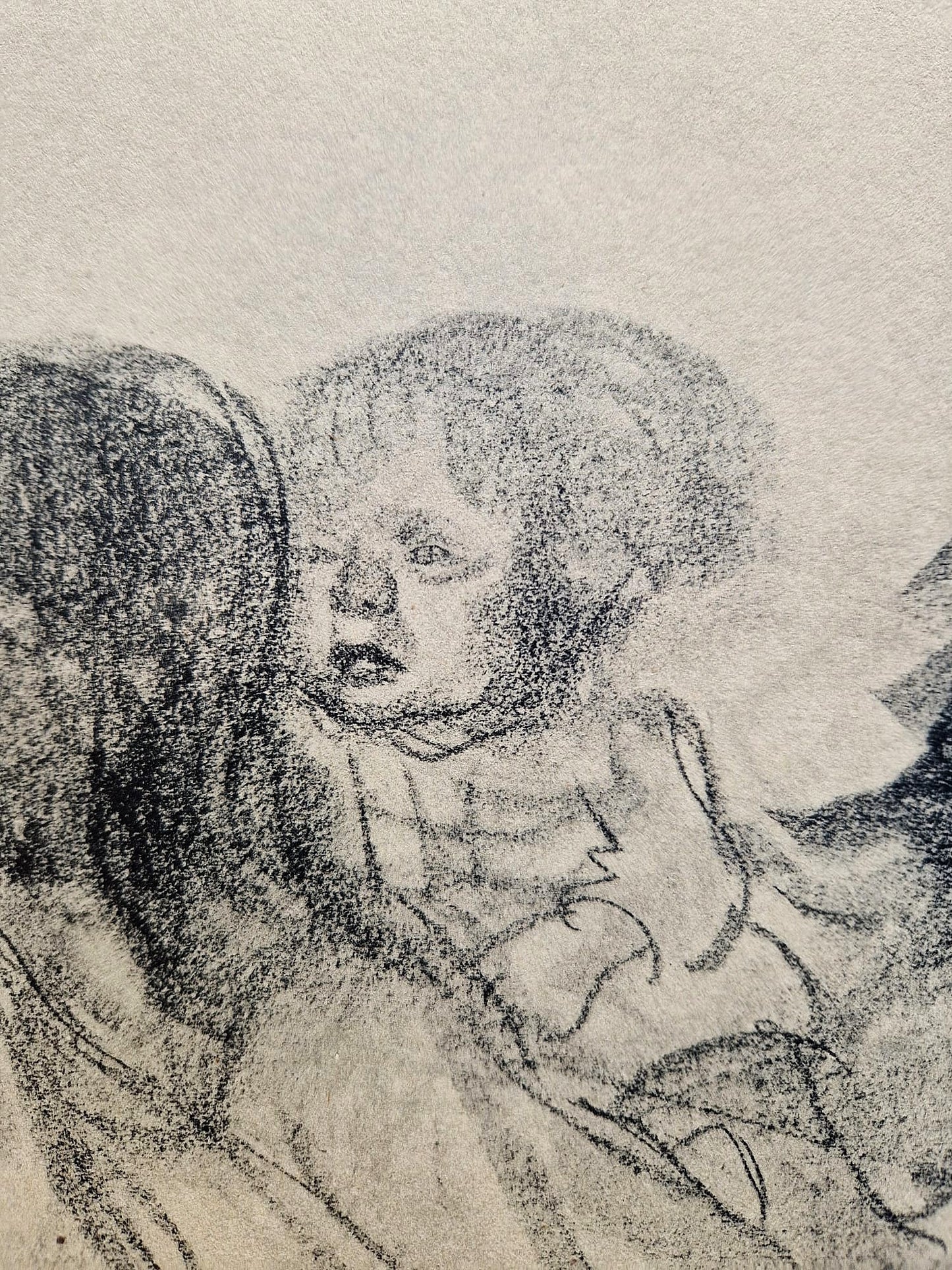 Käthe Kollwitz - Rodina (nerámovaná), vysokokvalitná kolotypia