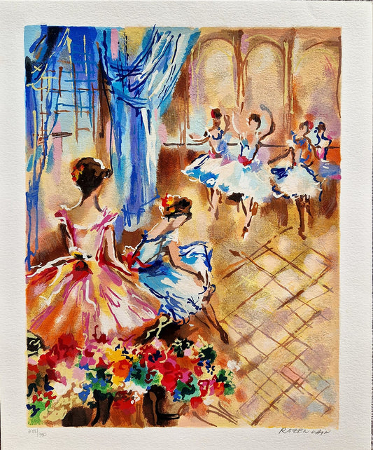 MICHAEL ROZENVAIN - Melodie Ballerina (Nerámovaná) Sieťotlač
