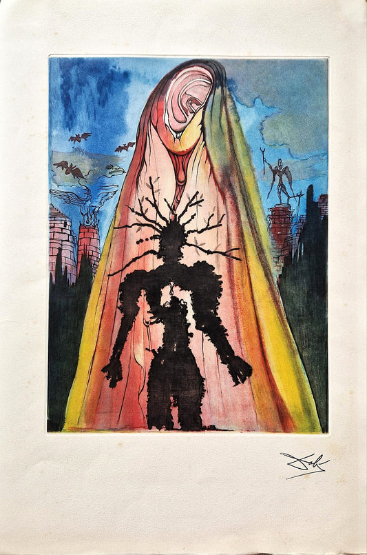 SALVADOR DALI - The Ghost Tells the Story of the Murder (Hamlet Suite) (DISCOUNT!) (Unframed), Etching