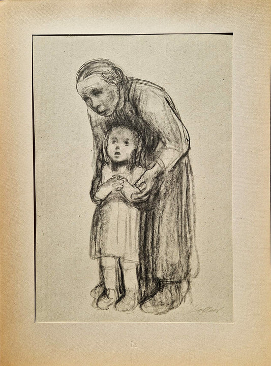 Käthe Kollwitz - Matka ochranná (bez rámu), vysokokvalitná kolotypia