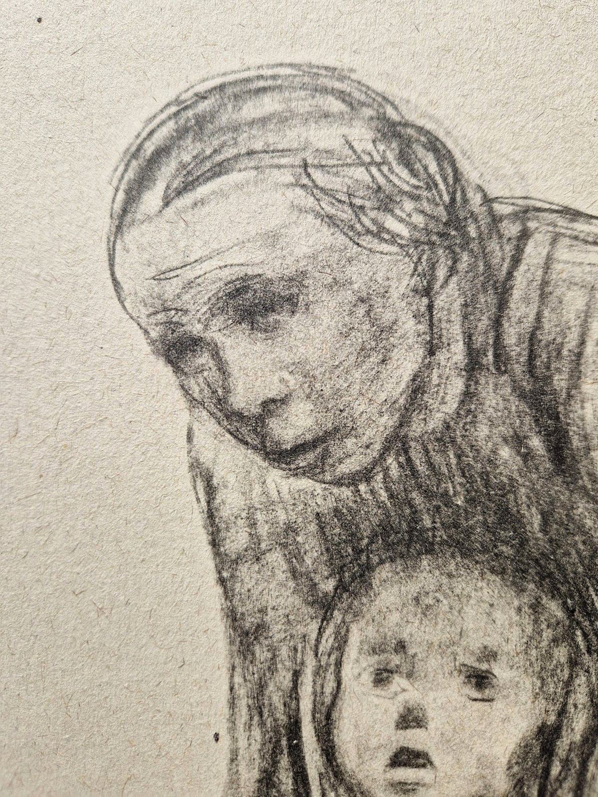Käthe Kollwitz - Matka ochranná (bez rámu), vysokokvalitná kolotypia