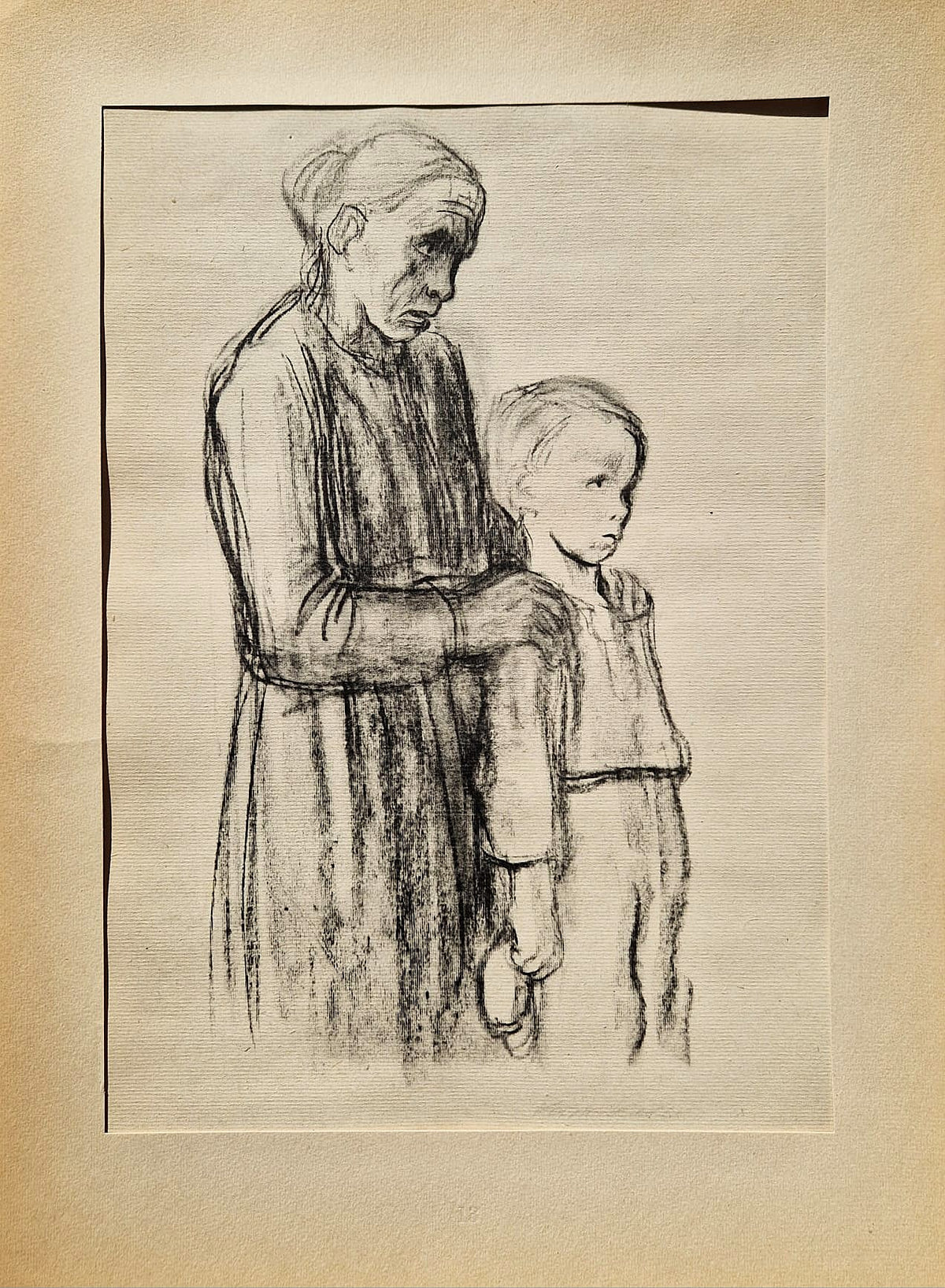 Käthe Kollwitz - Mother with boy (Unframed), High-Quality Collotype Print