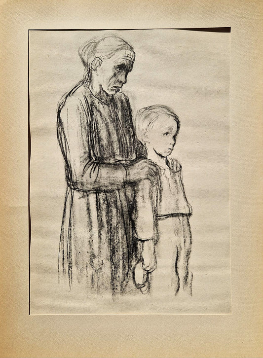Käthe Kollwitz - Mother with boy (Unframed), High-Quality Collotype Print