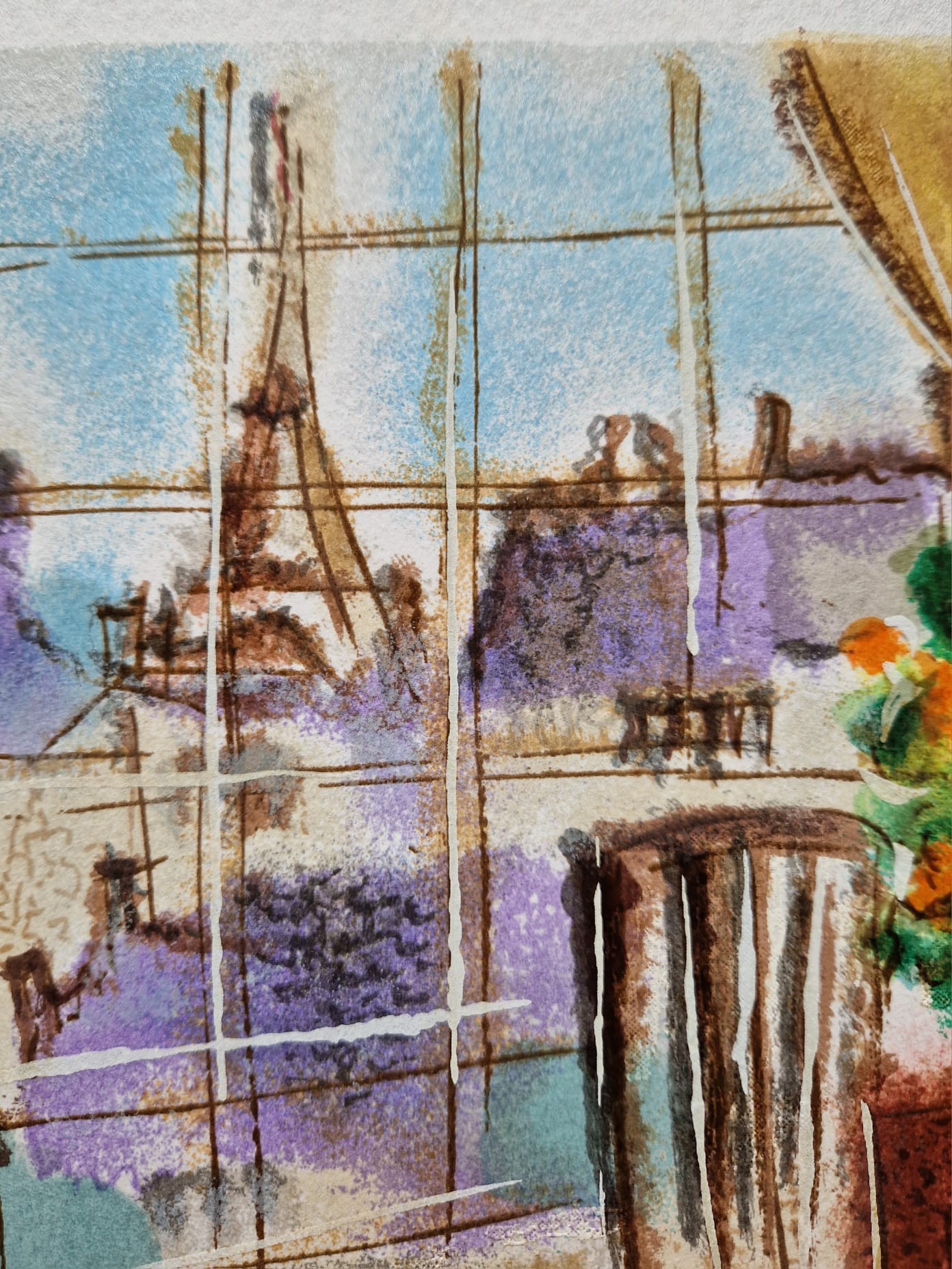 MICHAEL ROZENVAIN - Parisian Quintet (Unframed) Serigraph