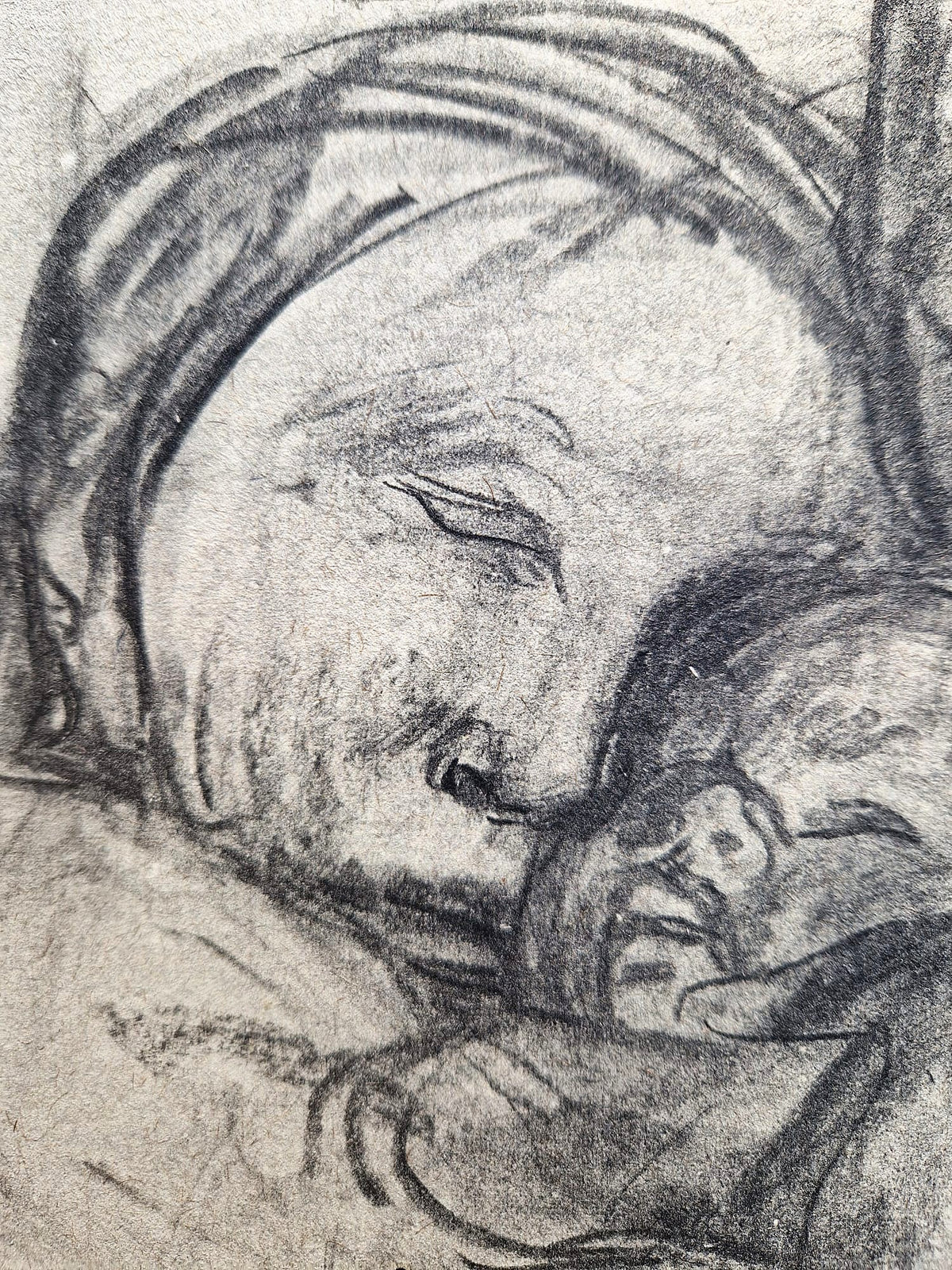 Käthe Kollwitz – Matka s deťmi (bez rámu), vysokokvalitná kolotypia