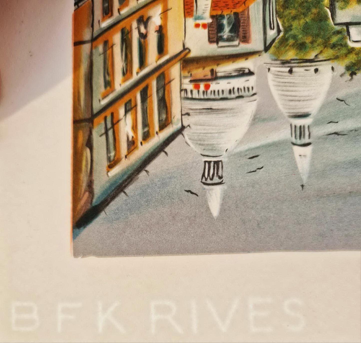 DAN GANDRE – Montmartre – Bazilika Sacré-Cœur (bez rámu), litografia