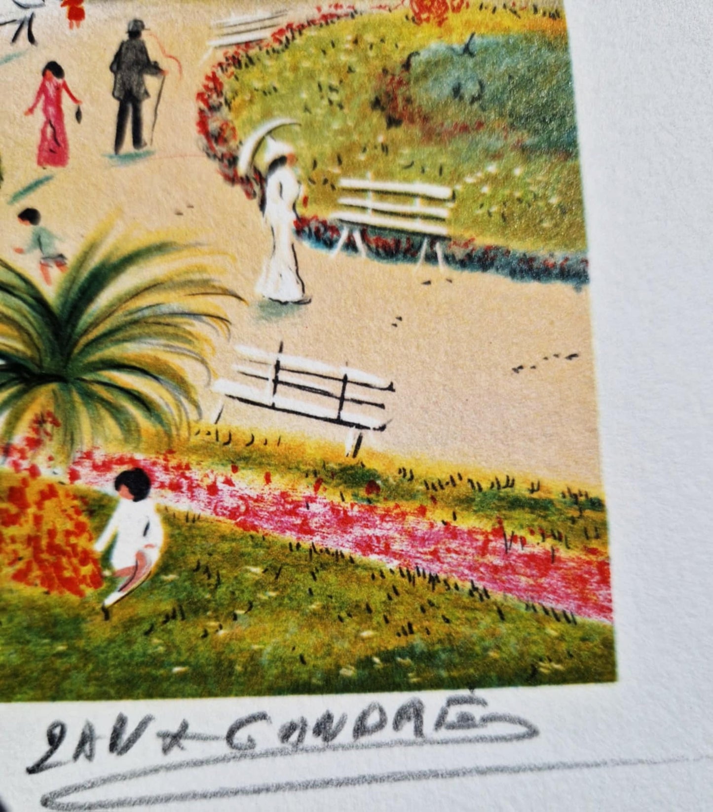 DAN GANDRE – Hotel Negresco - Nice (bez rámu), litografia