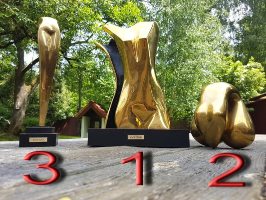 CILA LEVIUSH - The Golden Torso Trilogy (Solid bronze sculpture gold polished) Sculptures