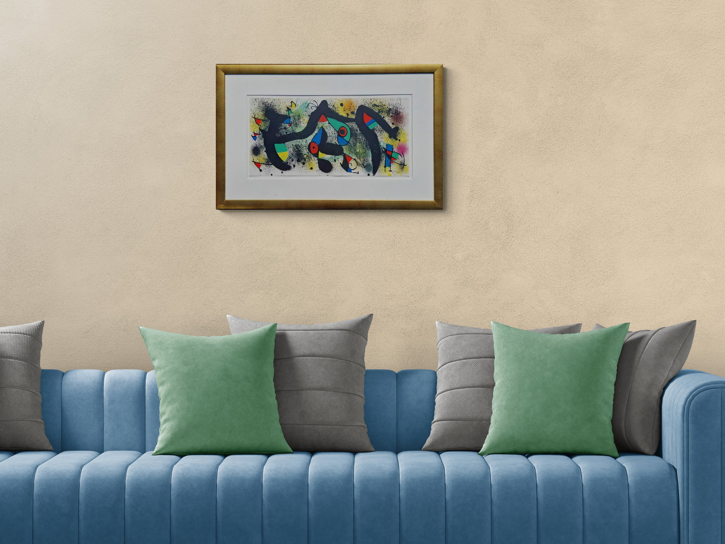 JOAN MIRO - Ceramique 1 (1974) (Rámovaná) Litografia