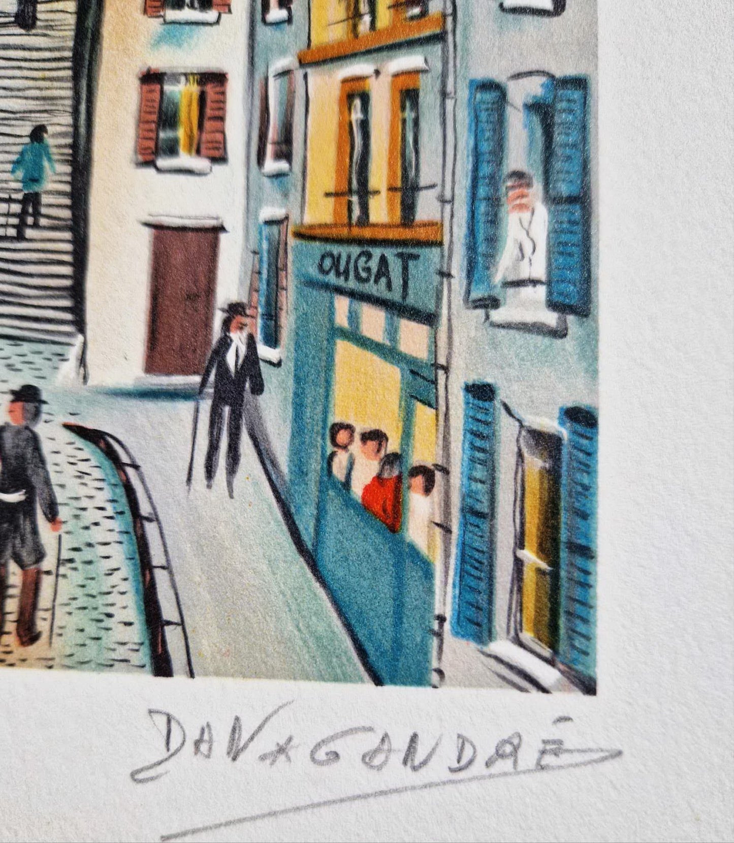 DAN GANDRE – Montmartre – Bazilika Sacré-Cœur (bez rámu), litografia