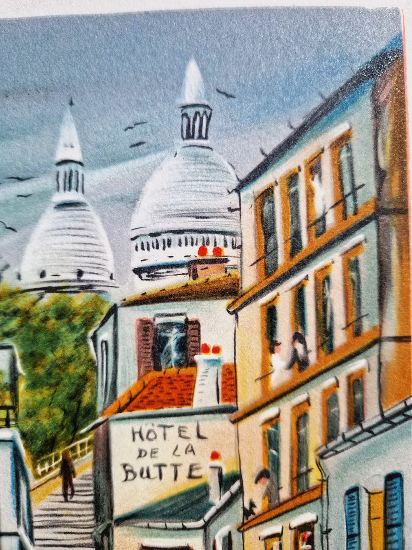 DAN GANDRE – Montmartre – Bazilika Sacré-Cœur (bez rámu), litografia