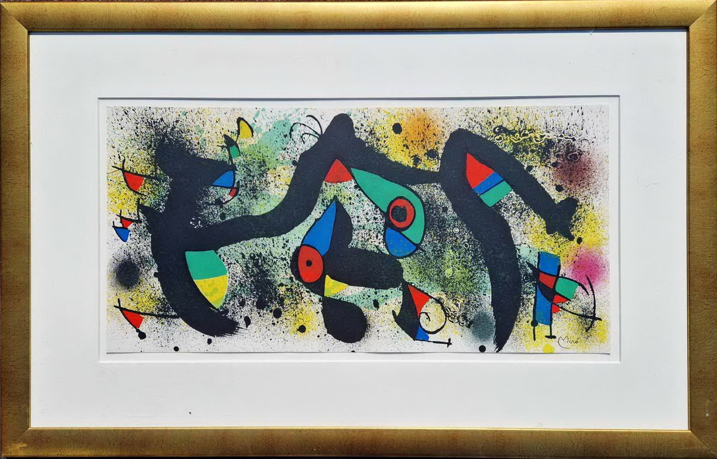 JOAN MIRO - Ceramique 1 (1974) (Rámovaná) Litografia