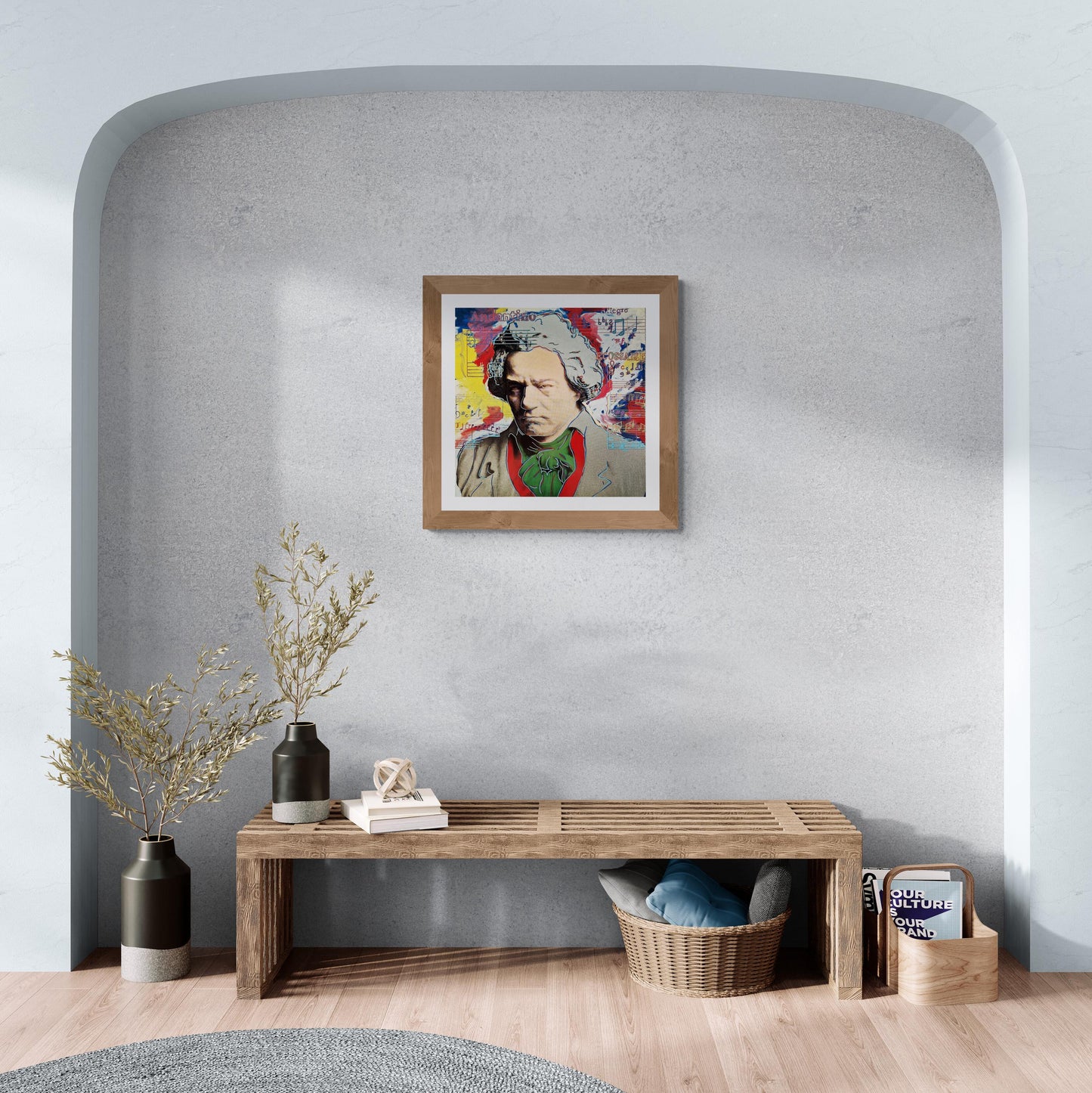 MARTIN LAWRENCE (Gallery) – Beethoven (Unframed), Offset Lithograph with Serigraph overlays