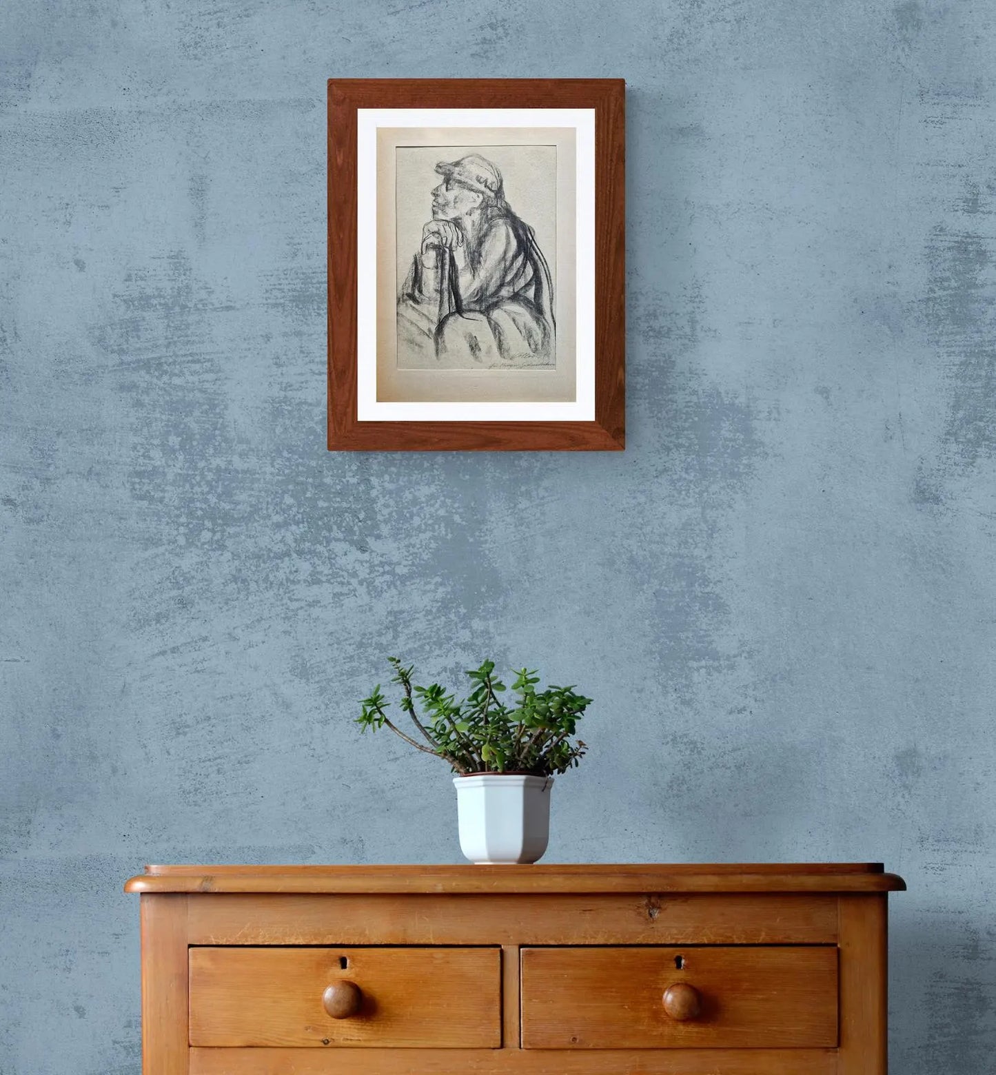 Käthe Kollwitz - Study for Professor Breyfig's Gravestone (Unframed), High-Quality Collotype Print